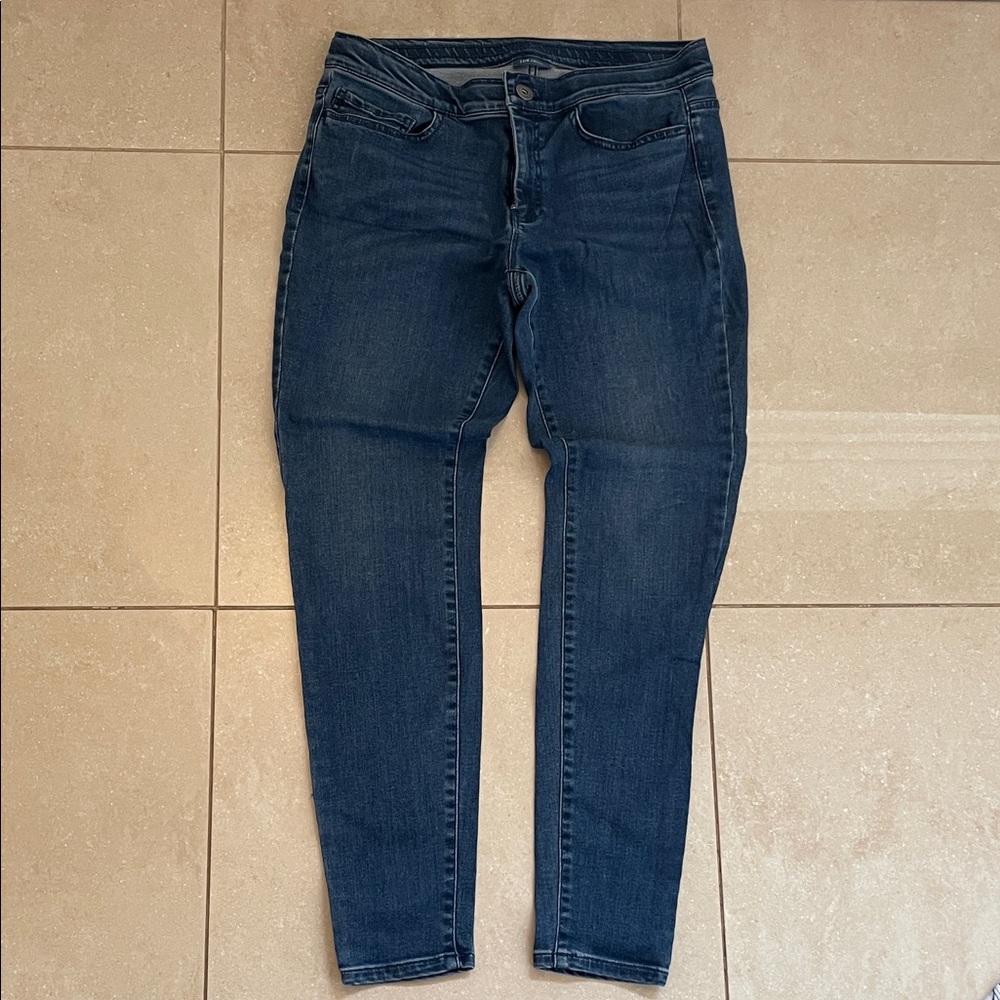 J. Jill Dark Blue Skinny Jeans size 6